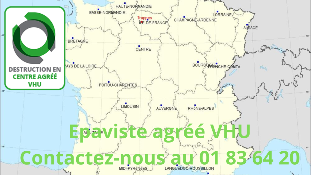 épaviste gratuit agréé VHU pour l'enlèvement de votre épave